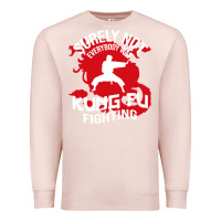 Pale Pink surely not everybody was kung fu fighting Premium Sweatshirt - artisFamous