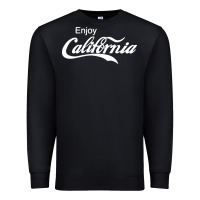 Black enjoy california Premium Sweatshirt - artisFamous