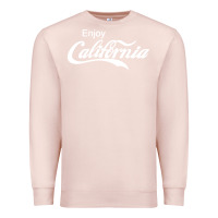 Pale Pink enjoy california Premium Sweatshirt - artisFamous
