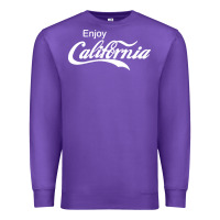 Purple enjoy california Premium Sweatshirt - artisFamous