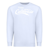 White enjoy california Premium Sweatshirt - artisFamous
