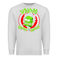 Dove Grey voodoo glow skulls Premium Sweatshirt - artisFamous