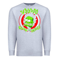 Heather Grey voodoo glow skulls Premium Sweatshirt - artisFamous