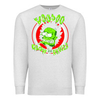 Oatmeal Heather voodoo glow skulls Premium Sweatshirt - artisFamous