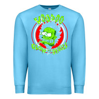 Ocean Blue voodoo glow skulls Premium Sweatshirt - artisFamous