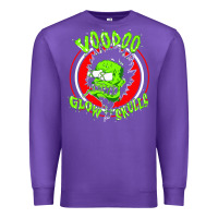 Purple voodoo glow skulls Premium Sweatshirt - artisFamous