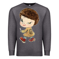 Charcoal Heather Little Yoshitomo Knives Premium Sweatshirt - artisFamous