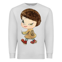 Dove Grey Little Yoshitomo Knives Premium Sweatshirt - artisFamous