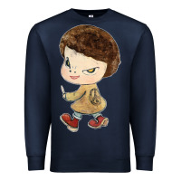 Navy Little Yoshitomo Knives Premium Sweatshirt - artisFamous
