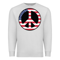 Dove Grey United states peace symbol Premium Sweatshirt - artisFamous
