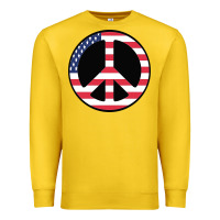 Lemon United states peace symbol Premium Sweatshirt - artisFamous