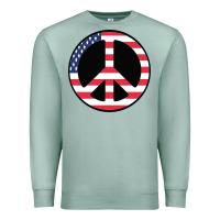Seafoam United states peace symbol Premium Sweatshirt - artisFamous