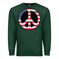 Sports Green United states peace symbol Premium Sweatshirt - artisFamous