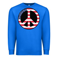 True Royal United states peace symbol Premium Sweatshirt - artisFamous