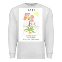 Oatmeal Heather DALI teatro museo figueras Premium Sweatshirt - artisFamous