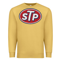 Antique Gold stp motor oil distressed Premium Sweatshirt - artisFamous