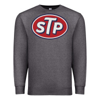 Charcoal Heather stp motor oil distressed Premium Sweatshirt - artisFamous