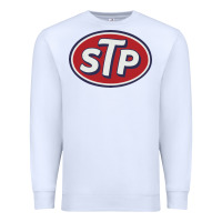 White stp motor oil distressed Premium Sweatshirt - artisFamous