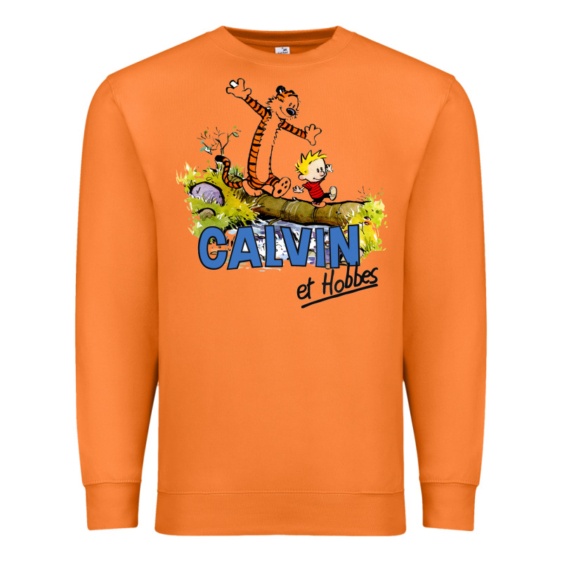 Calvin Hobbes Premium Sweatshirt by artisFamous | Teevron