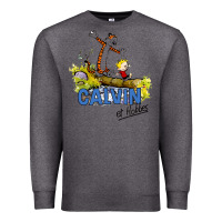 Charcoal Heather calvin hobbes Premium Sweatshirt - artisFamous