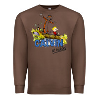 Chestnut calvin hobbes Premium Sweatshirt - artisFamous