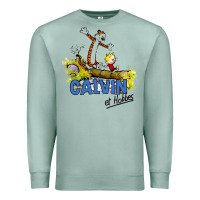 Seafoam calvin hobbes Premium Sweatshirt - artisFamous