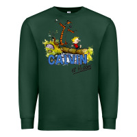 Sports Green calvin hobbes Premium Sweatshirt - artisFamous