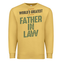 Antique Gold World's Greatest Father-In-Law - Dad and Grandpa Premium Sweatshirt - artisFamous