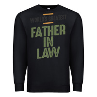 Black World's Greatest Father-In-Law - Dad and Grandpa Premium Sweatshirt - artisFamous