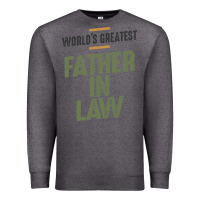 Charcoal Heather World's Greatest Father-In-Law - Dad and Grandpa Premium Sweatshirt - artisFamous
