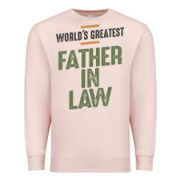 Pale Pink World's Greatest Father-In-Law - Dad and Grandpa Premium Sweatshirt - artisFamous