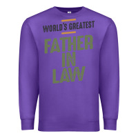 Purple World's Greatest Father-In-Law - Dad and Grandpa Premium Sweatshirt - artisFamous
