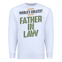 White World's Greatest Father-In-Law - Dad and Grandpa Premium Sweatshirt - artisFamous