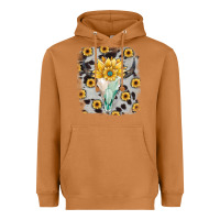 Meerkat cowhide sunflower gemstone bull skull Heavyweight Hoodie - JahusDesignShop