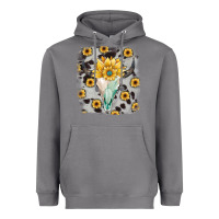 Storm cowhide sunflower gemstone bull skull Heavyweight Hoodie - JahusDesignShop