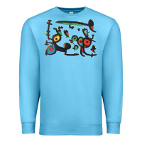 Ocean Blue Contemporary Miro Premium Sweatshirt - artisFamous