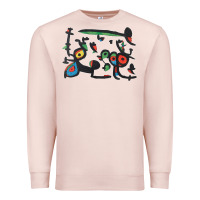 Pale Pink Contemporary Miro Premium Sweatshirt - artisFamous