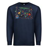Navy Contemporary Miro Premium Sweatshirt - artisFamous