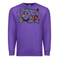 Purple Contemporary Miro Premium Sweatshirt - artisFamous
