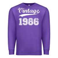 Purple vintage 1986 Premium Sweatshirt - artisFamous