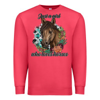 Cardinal Just A Girl Who Loves Horses Premium Sweatshirt - artisFamous