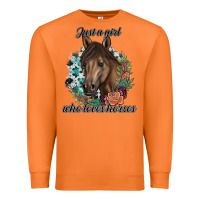 Carrot Just A Girl Who Loves Horses Premium Sweatshirt - artisFamous