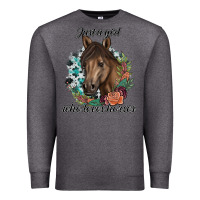 Charcoal Heather Just A Girl Who Loves Horses Premium Sweatshirt - artisFamous