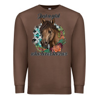 Chestnut Just A Girl Who Loves Horses Premium Sweatshirt - artisFamous