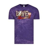 Cloud Purple love baseball Vintage Tee - FaDigitalArtStudio