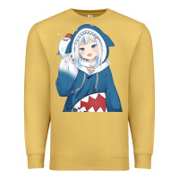 Antique Gold Smile Beautiful Gawr Gura Premium Sweatshirt - artisFamous