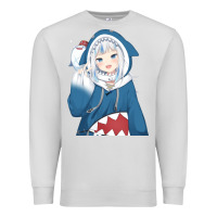 Dove Grey Smile Beautiful Gawr Gura Premium Sweatshirt - artisFamous
