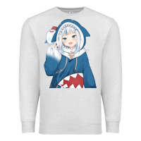 Oatmeal Heather Smile Beautiful Gawr Gura Premium Sweatshirt - artisFamous