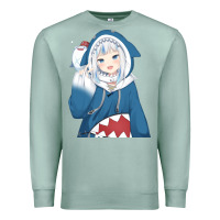Seafoam Smile Beautiful Gawr Gura Premium Sweatshirt - artisFamous