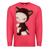 Cardinal Yoshitomo Nara Cute Cat Premium Sweatshirt - artisFamous